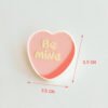 Cute Valentine Pin Badge 3D Printed PLA | Life Cube