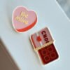 Cute Valentine Pin Badge 3D Printed PLA | Life Cube