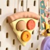 3D Printed Pizza Clicker Keychain with 3 Switches | Life Cube